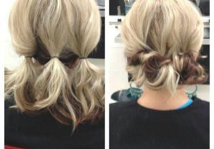 Quick and Easy Hairstyles for Short Hair Step by Step Updo for Shoulder Length Hair … Lori