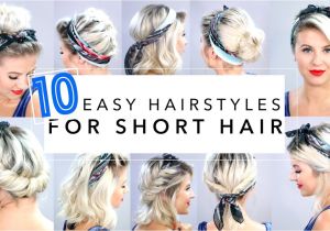 Quick and Easy Hairstyles for Short Thick Hair 10 Easy Hairstyles for Short Hair with Headband