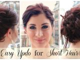 Quick and Easy Hairstyles for Short Thick Hair Easy Updo for Short Hair