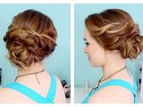 Quick and Easy Hairstyles for Short Thick Hair Quick Side Updo for Prom or Weddings D