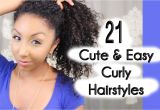 Quick and Easy Hairstyles for Thick Curly Hair 21 Cute and Easy Curly Hairstyles