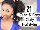 Quick and Easy Hairstyles for Thick Curly Hair 21 Cute and Easy Curly Hairstyles