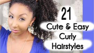 Quick and Easy Hairstyles for Thick Curly Hair 21 Cute and Easy Curly Hairstyles