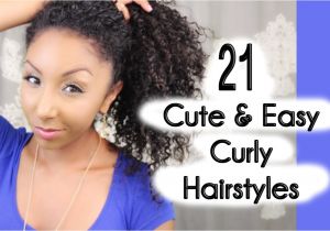 Quick and Easy Hairstyles for Thick Curly Hair 21 Cute and Easy Curly Hairstyles