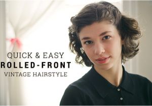 Quick and Easy Vintage Hairstyles the Hair Parlor Quick & Easy Vintage Hairstyle the