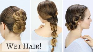 Quick Easy Wet Hairstyles Quick Hairstyles for Wet Hair