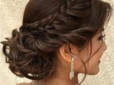 Quinceanera Hairstyles Hair Up Tasteful Updo with Braid for Wedding or formal Occasion