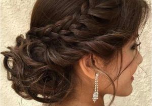 Quinceanera Hairstyles Hair Up Tasteful Updo with Braid for Wedding or formal Occasion