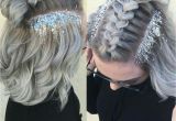 Rave Girl Hairstyles Hairstyle Ideas for Raves Luxury Glitter Roots and Braid Hair Nails