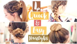 Really Quick and Easy Hairstyles How to 4 Quick & Easy Hairstyles