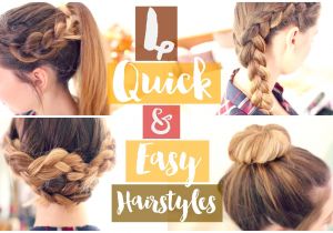 Really Quick and Easy Hairstyles How to 4 Quick & Easy Hairstyles