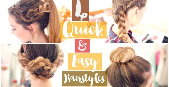 Really Quick and Easy Hairstyles How to 4 Quick & Easy Hairstyles