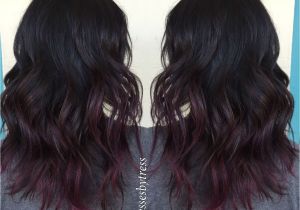 Red and Black Hairstyles 2019 Black Cherry Red Ombre Balayage Cute Hair In 2019