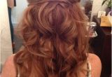 Red Half Up Hairstyles Love Wedding Hairstyle Long Hair Messy Curls Boho Curls Loose