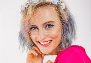 Rock N Roll Wedding Hairstyles Magic Garden Birdcage Veil