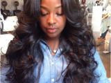Sew In Weave Hairstyles Deep Wave Brazilian Loose Wave Loose Curl Hair S L A Y E D