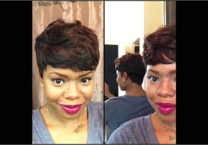 Sew In Weave Hairstyles Youtube Short and Sassy Custom 27 Piece Wig