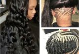 Sew In Weave Natural Hairstyles Weave Underbraids Undercut Naturalhair Braids Blackhair