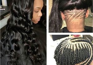 Sew In Weave Natural Hairstyles Weave Underbraids Undercut Naturalhair Braids Blackhair