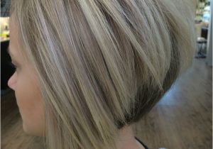 Short Blonde Inverted Bob Haircuts Cool Blonde Color and Sharp Inverted Bob I Created