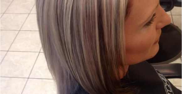 Short Hairstyles Chunky Highlights Chunky 3 tone Highlight and Lowlight Platinum Blonde Hair with