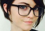 Short Hairstyles for Girls with Glasses Super Dark Hair Pale Skin Natural Face Definitely My Style
