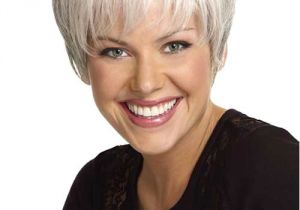 Short Hairstyles for Thin Gray Hair Silver Pixie Hair