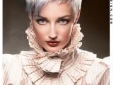 Short Hairstyles for White Women Short Hairstyles White and Blue Spiked Up Pixie Cut