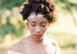 Short Natural Hairstyles for Weddings Black Women Wedding Afro Hairstyles