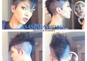 Short Punk Rock Girl Hairstyles Faux Hawk Mohawk Hair & Make Ups Pinterest