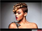 Short Shaved Hairstyles for Black Women 5 Black and Blonde Curly Mohawk Haircut for Black Women