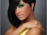 Short Weave Hairstyles for Black Women 2012 Y Hair Short One Side Long On Other Black Loose Layered