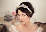 Short Wedding Hairstyles with Headband Stylish Short Wedding Hairstyles with Headband