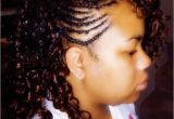 Side Braid Hairstyles with Weave Partial Weave with Side Braids and Curly Hair