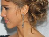 Side Buns Hairstyles Images Chignon Sur Le C´té Fouillis Flou Jessica Alba Side Updo