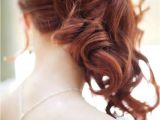 Side Curls Hairstyles for Wedding Side Swept Waves Curls Wedding Hairstyle 1 Bridal