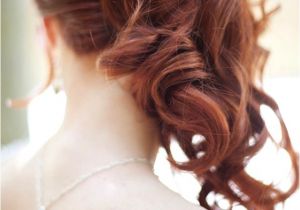 Side Curls Hairstyles for Wedding Side Swept Waves Curls Wedding Hairstyle 1 Bridal