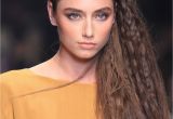 Side Part Womens Hairstyles Side Part Crimped Waves Hair Pinterest