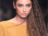 Side Part Womens Hairstyles Side Part Crimped Waves Hair Pinterest