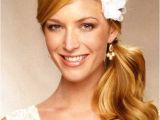 Side Pony Wedding Hairstyles Adorable Side Ponytail for Wedding