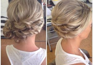 Side Swept Updo Hairstyles for Weddings Bridal Hair Wedding Hair Side Bun Curly Bun Side Swept