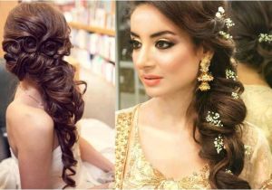 Side Swept Wedding Hairstyles for Long Hair 60 Traditional Indian Bridal Hairstyles for Your Wedding