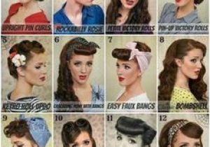 Simple 1950s Hairstyles 743 Best Pin Up Hair Tutorials Images