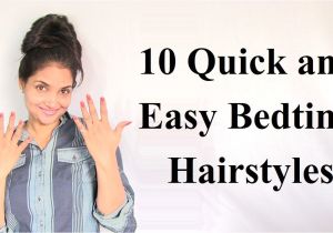 Simple Everyday Hairstyles Youtube 10 Quick and Easy Bedtime Hairstyles Medium Long Hair