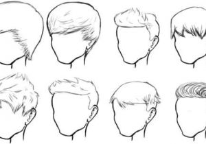 Simple Hairstyles Drawing Male Hair Sketches Buzz F