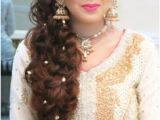 Simple Hairstyles On Lehenga Choli Image Of Lehenga Choli Hairstyle Lehenga Hairstyles