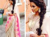 Simple Hairstyles On Saree 20 Simple and Cute Hairstyles for Mehndi Function This Season