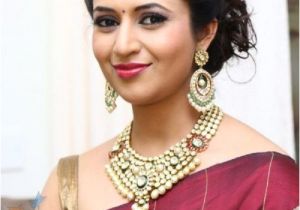 Simple Hairstyles Suitable for Sarees Juda Hairstyle by Divyanka Tripathi Bollywood Hair In 2019