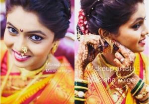 Simple Marathi Hairstyles Pic Of Simple Marathi Bridal Poof and Hair Bun