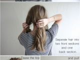 Simple Mom Hairstyles Hair Tutorial Messy Crossover Pony Hair Tutorials